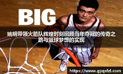 姚明带领火箭队辉煌时刻回顾当年夺冠的传奇之路与篮球梦想的实现
