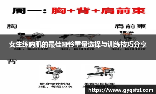 女生练胸肌的最佳哑铃重量选择与训练技巧分享